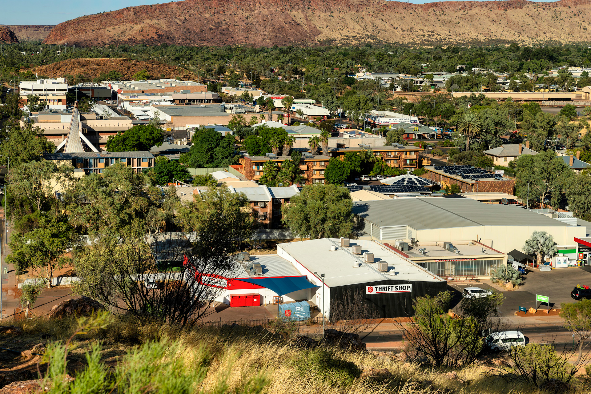 Blick über Alice Spings vom ANZAC Hill